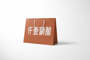 企業のショッピングバッグのデザイン印刷のケース